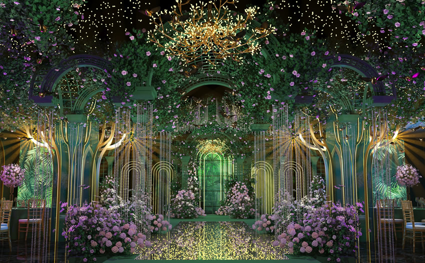 耀州奇妙森林婚礼堂效果展示