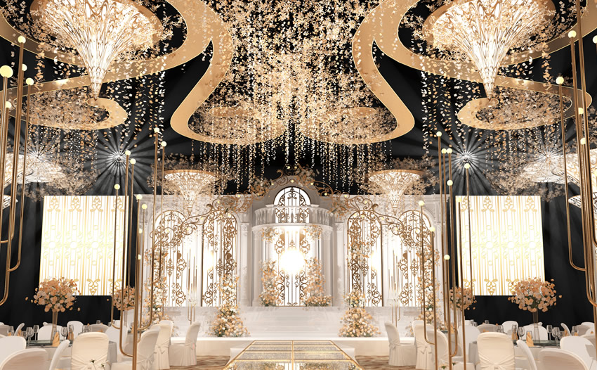 耀州花木兰喜事汇金色大厅效果展示